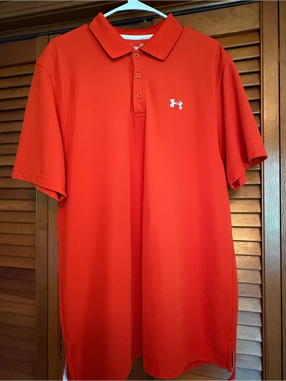 Under Armour Dark Orange Short-Sleeve Polo